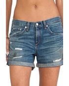 Rag & Bone Boyfriend Short - Lyst