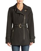 Michael Kors Asymmetrical Belted Trench Coat - Lyst