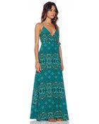 Tigerlily Antibes Wrap Maxi Dress - Lyst