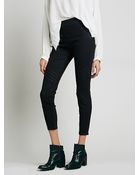 Free People Presley Coated Hi Rise Skinny - Lyst