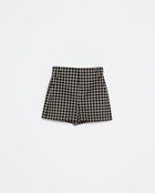 Zara Checked Shorts - Lyst