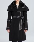 Mackage Isabel Shearling Collar Coat - Lyst