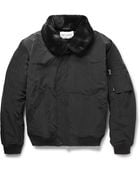 Our Legacy Shearling-Trimmed Bomber Jacket - Lyst