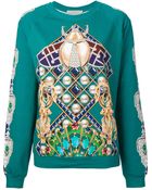 Mary Katrantzou Jeweled Print Sweatshirt - Lyst