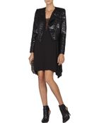 BCBGMAXAZRIA Alie Sleeveless A-Line Lace-Insert Dress - Lyst