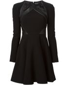 David Koma Cutout Flared Dress - Lyst