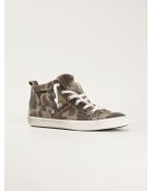 Leather Crown Hi-Top Trainer - Lyst
