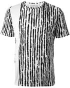 Balenciaga Abstract Stripe Print T-Shirt - Lyst