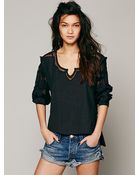 Free People Fp New Romantics Tropicali Tee - Lyst