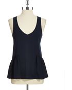 French Connection Peplum Tank - Lyst