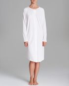 Hanro Bronx Long Sleeve Short Gown - Lyst