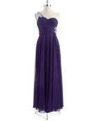 Xscape Jeweled One-Shoulder Gown - Lyst