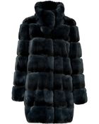 Yves Salomon Rabbit Fur Coat - Lyst
