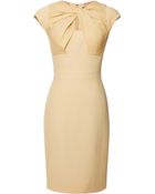 Elie Saab Iris Crepe Cady Knot Dress - Lyst