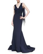 Zac Posen Crepe-Back Satin Gown - Lyst