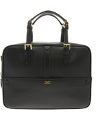 Giorgio Armani "Borgonuovo" Leather Handbag - Lyst