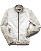Forever 21 Mixed Media Biker Jacket - Lyst