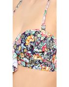 Zimmermann Floral Frill Bikini Top - Lyst