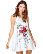 Nasty Gal Painted Rose Dress - Lyst