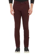 Barneys New York Puppytooth Twill Trousers - Lyst