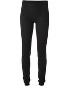 Rick Owens Ribbed Panel Leggings - Lyst