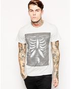Diesel T-Shirt T-Rolt Feather Rib Cage Print - Lyst