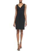 Ml Monique Lhuillier Embellished V-Neck Cocktail Dress - Lyst