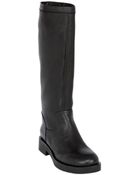 Jil Sander Navy 30Mm Leather Boots - Lyst