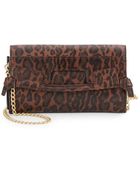 Foley + Corinna Leopard-Print Chain Wallet Bag - Lyst