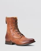 Frye Lace Up Boots - Jamie Artisan - Lyst