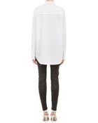 T By Alexander Wang Piqué Collar Tunic Shirt - Lyst