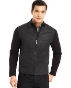 Kenneth Cole Reaction Twill Motorcycle Jacket - Lyst