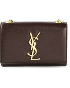 Saint Laurent Small Monogram Satchel - Lyst