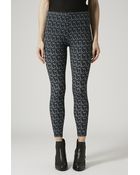 Topshop Petite Paisley Print Leggings - Lyst