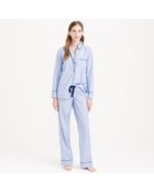 J.Crew End-on-end Pajama Set in Swiss-dot - Lyst