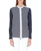 Joseph Lance Silk Stripe Blouse - Lyst