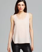 Vince Tank Shirttail - Lyst
