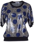 Sonia By Sonia Rykiel Short Sleeve Sweater - Lyst