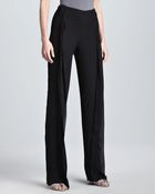 Donna Karan New York Double-Layer Wide-Leg Evening Pants - Lyst