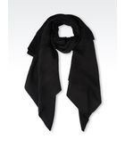 Emporio Armani Wool Blend Cloak - Lyst