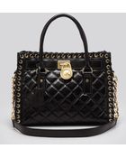 MICHAEL Michael Kors Satchel - Hippie Grommet Hamilton Quilted - Lyst