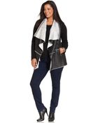 Jones New York Signature Plus Size Faux-Shearling Vest - Lyst