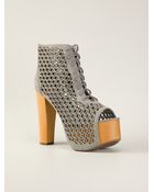 Jeffrey Campbell Perforated Booties - Lyst