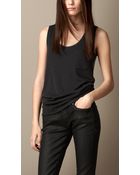 Burberry Contrast Fabric Vest - Lyst
