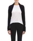 Barneys New York Chunky Rib-Knit Long-Sleeve Shrug - Lyst