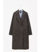 Cos Oversized Tweed Coat - Lyst