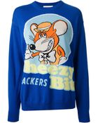 Moschino 'Cheezy Bits' Intarsia Sweater - Lyst