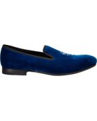 Alexander McQueen Velvet Skull Slippers - Lyst