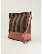 Fendi Pequin Shoulder Bag - Lyst