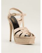 Saint Laurent 'Tribute' Sandals - Lyst